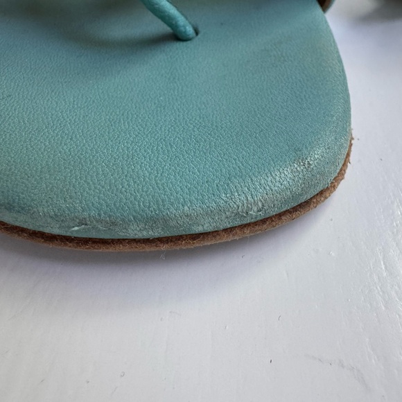 Hermes Epsom Corfou Sandals Bleu Atoll size 38 - Picture 5 of 7